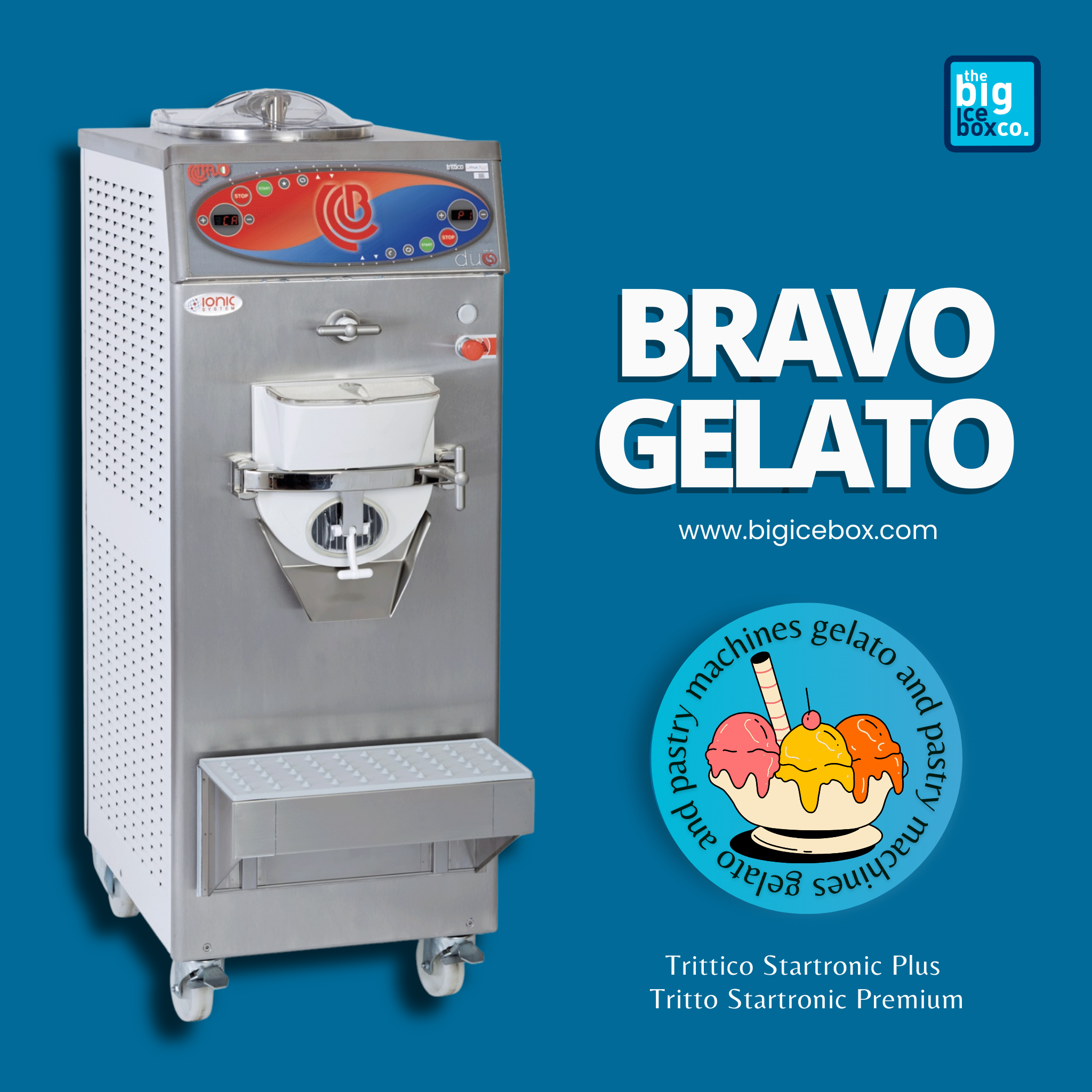 Bravo trittico ice cream machine hotsell