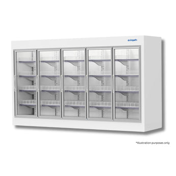 Impafri glass door cabinet