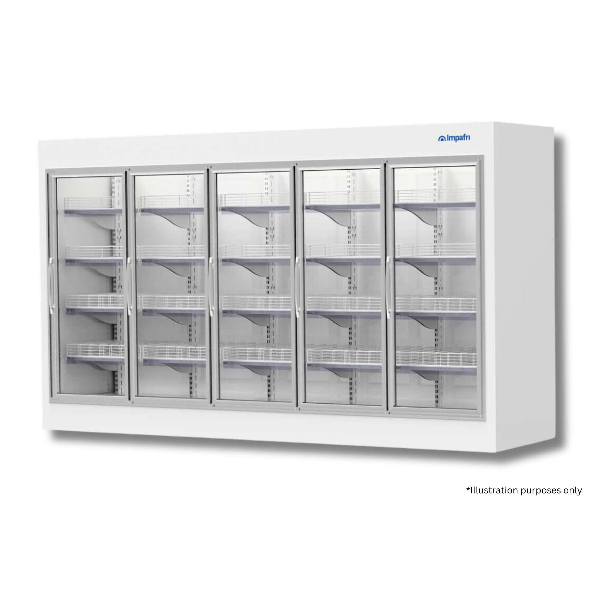 Impafri glass door cabinet