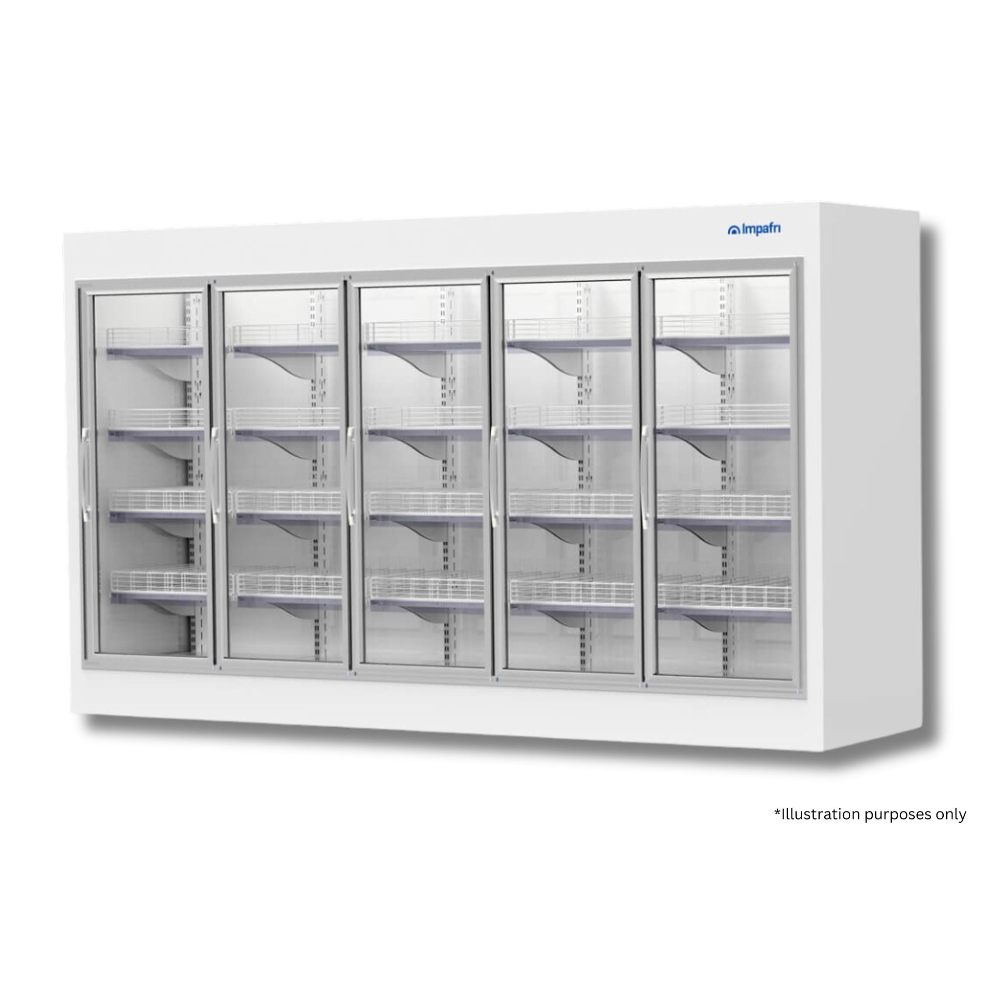 Impafri glass door cabinet